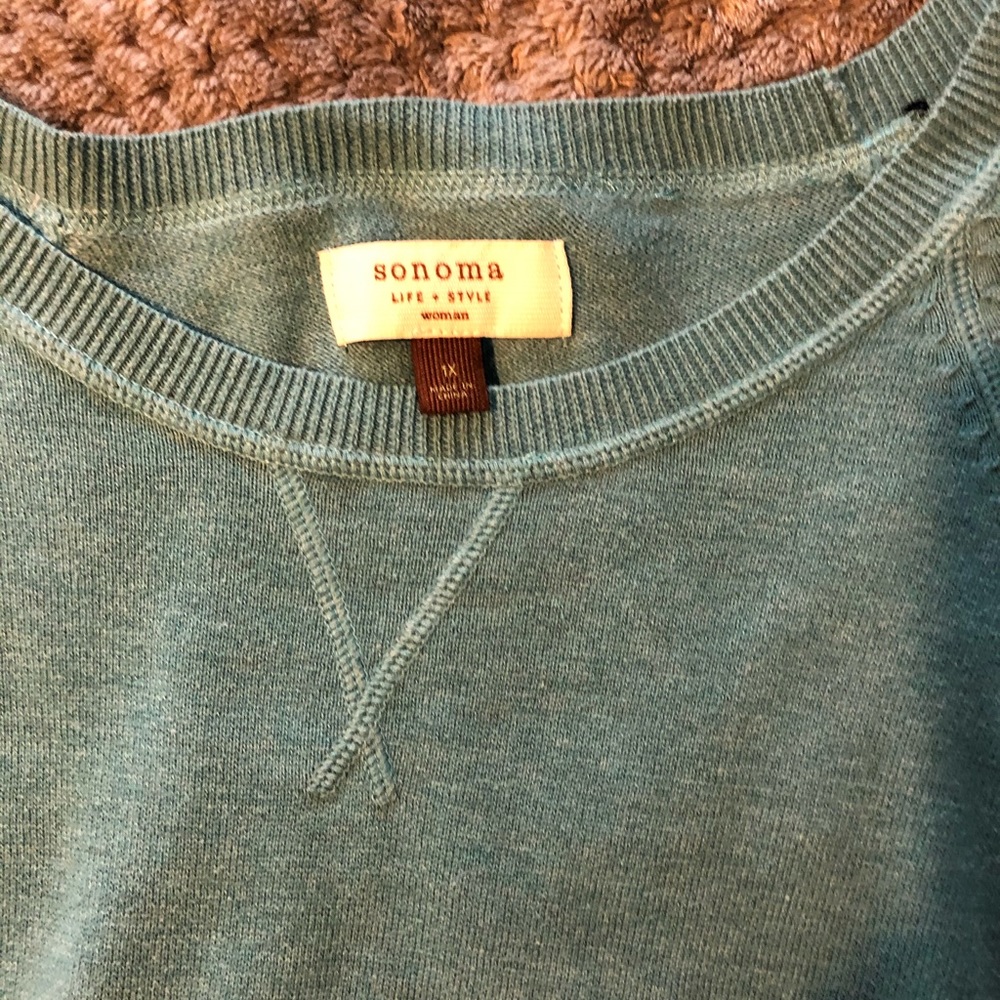 Sonoma blue crew neck sweater
